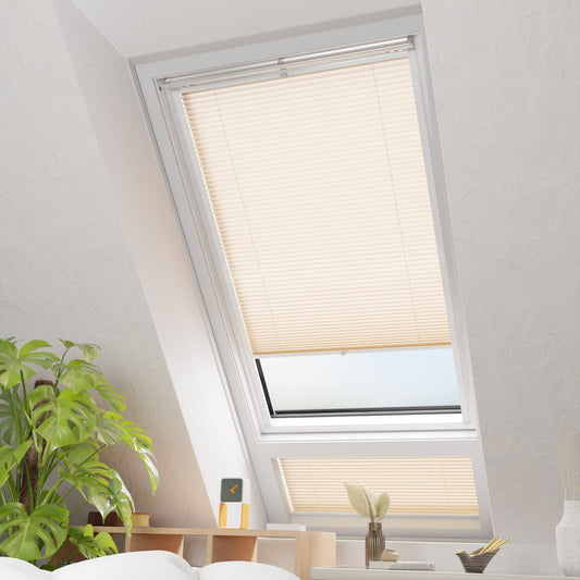 Räumliche Darstellung des Dachfenster-Plissees