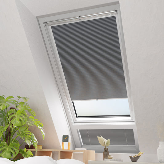 Räumliche Darstellung des Dachfenster-Thermo-Wabenplissees