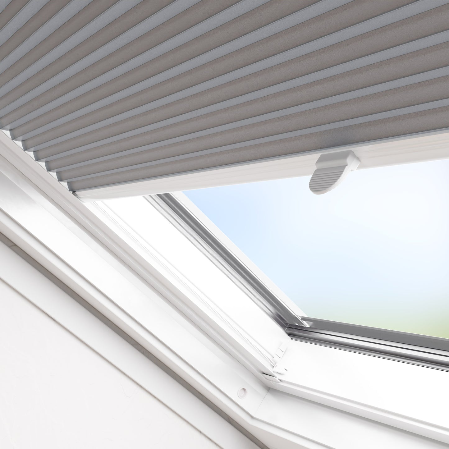 Räumliche Darstellung des Dachfenster-Thermo-Wabenplissees
