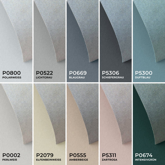 Stoffmuster Hitzeschutz-Rollo-Material