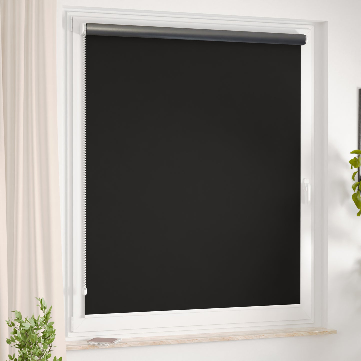 Thermo XL Rollo zur Montage am Fensterrahmen