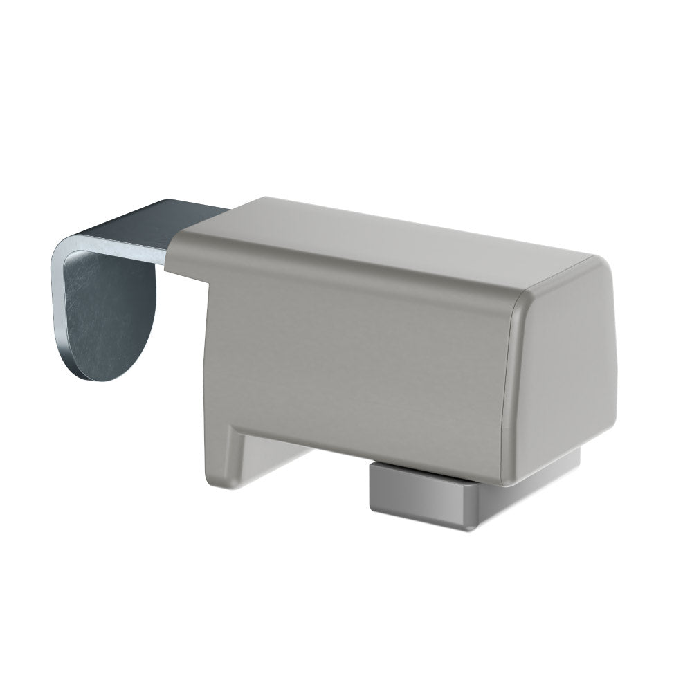 Platzsparende Metall-Klemmhalter Grau