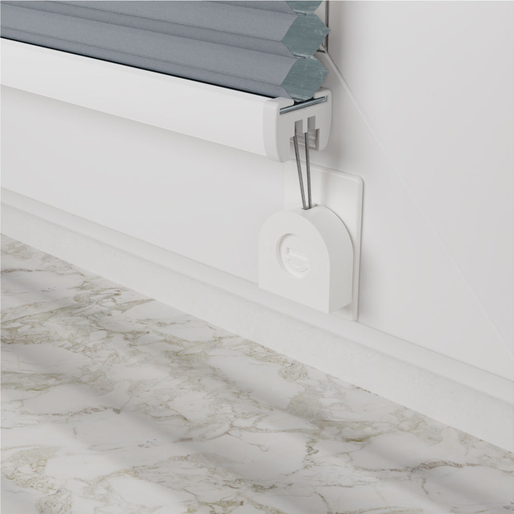 4x-Set Halter zum Ankleben von verspannten Plissees